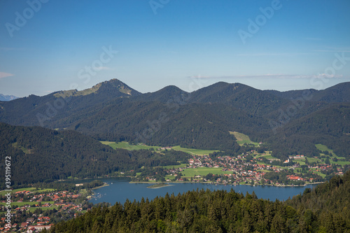 Tegernsee panorama landscape bavaria © vartzbed