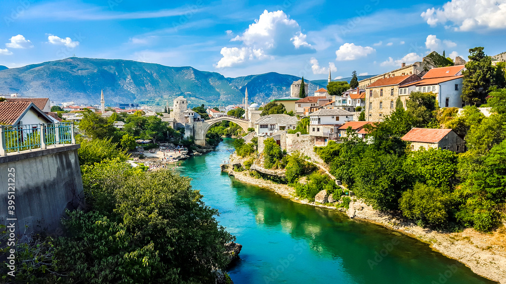 Neretva river, Mostar, Bosnia and Herzegovina.