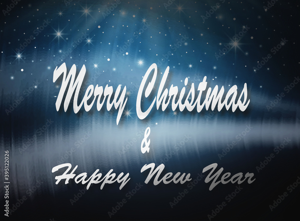 Merry Christmas & Happy New Year, 3D illustration Merry Christmas & Happy New Year, 3D illustration