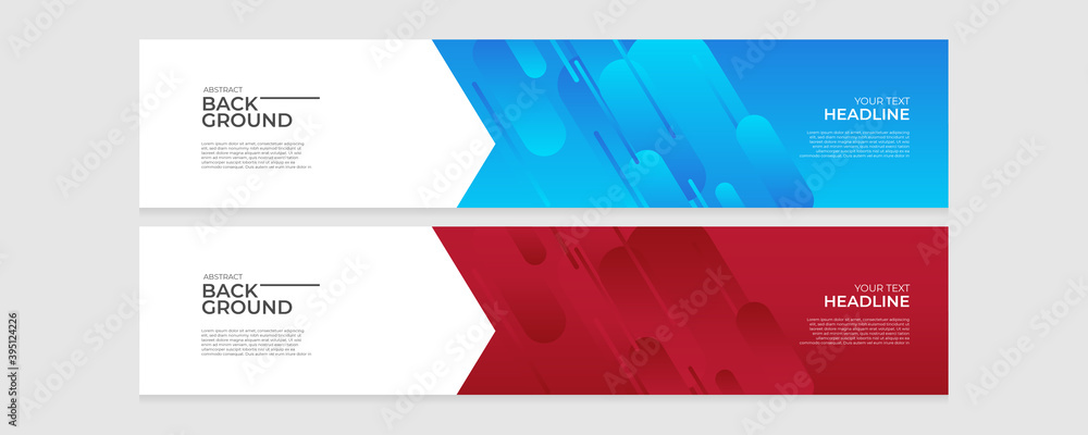 Set of collection simple modern banner abstract background in two color Set of collection simple modern banner abstract background in two color