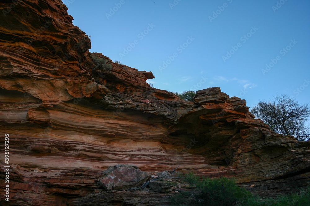 Obraz premium Hiking at Kalbarri National Park, Natures Window, Western Australia
