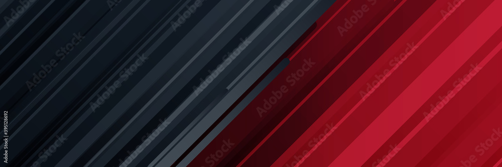 Obraz premium Modern black red white abstract contrast background. Vector illustration design for corporate business presentation, banner, cover, web, flyer, card, poster, game, texture, slide, magazine, and ppt
