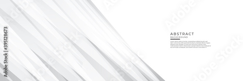 White grey silver abstract banner background. Vector illustration design for corporate business presentation, banner, cover, web, flyer, card, poster, game, texture, slide, magazine, and powerpoint. 