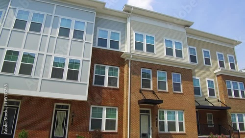 Exterior view of modern apartments