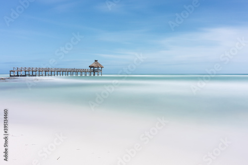 Fototapeta Naklejka Na Ścianę i Meble -  Beautiful long exposure landscape. Natural composition.