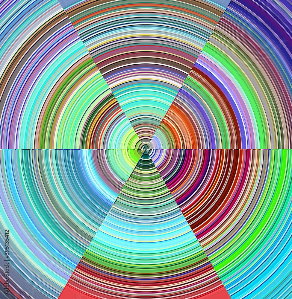 Red pink green yellow rainbow circular abstract background with rainbow Red pink green yellow rainbow circular abstract background with rainbow