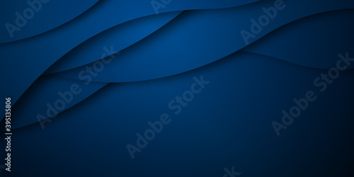 Blue abstract wavy background. Vector illustration design for corporate business presentation, banner, cover, web, flyer, card, poster, game, texture, slide, magazine, and powerpoint. 