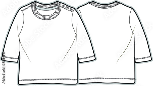 T shirt design for baby girls. kids clothing Fashion flat illustration