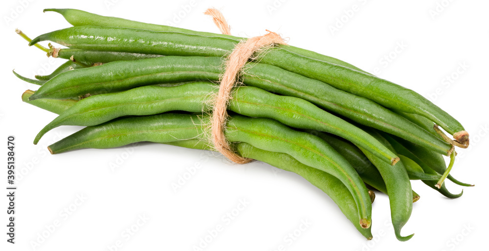 green beans isolated on white background. Clipping path and full depth of field green beans isolated on white background. Clipping path and full depth of field