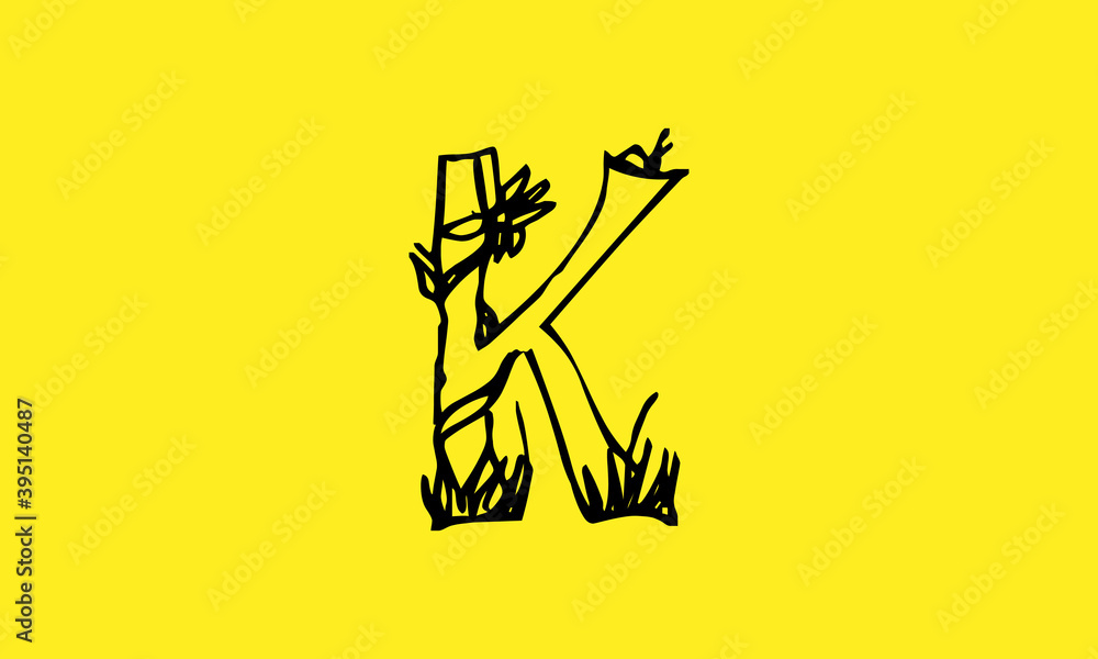 K Creeper Logo Design for Business K Creeper Logo Design for Business