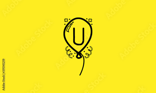 u balloon logo design 