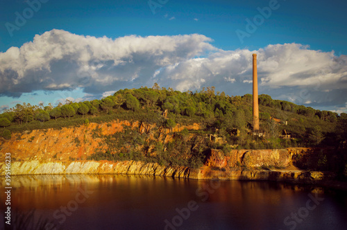 paisaje minero abandonado en Valdelamusa, huelva photo