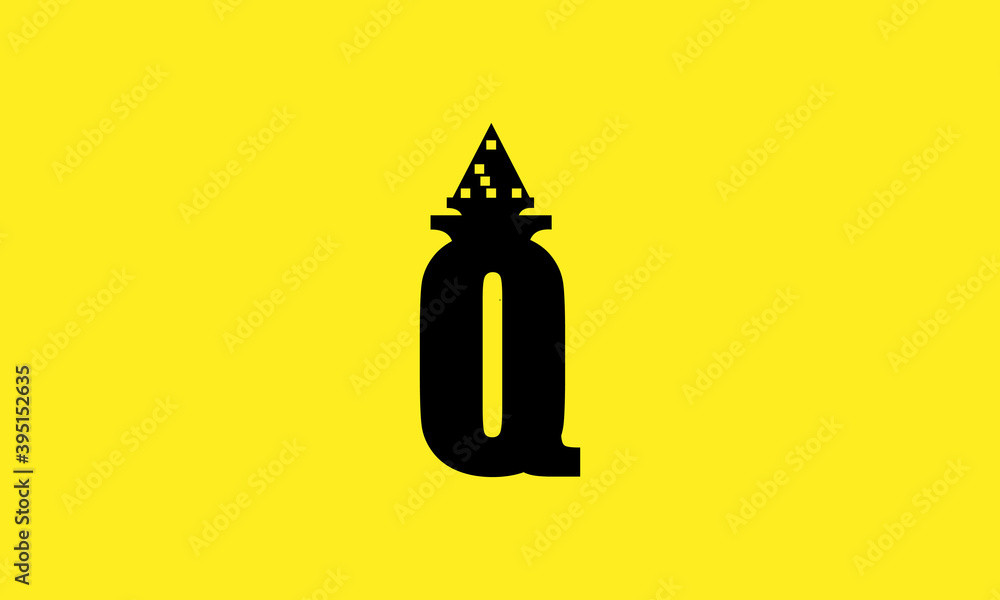 Obraz premium Q Creative Building Logo Design