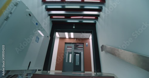 Smooth Wide Angle Shot Through Residential Hallway Corridor