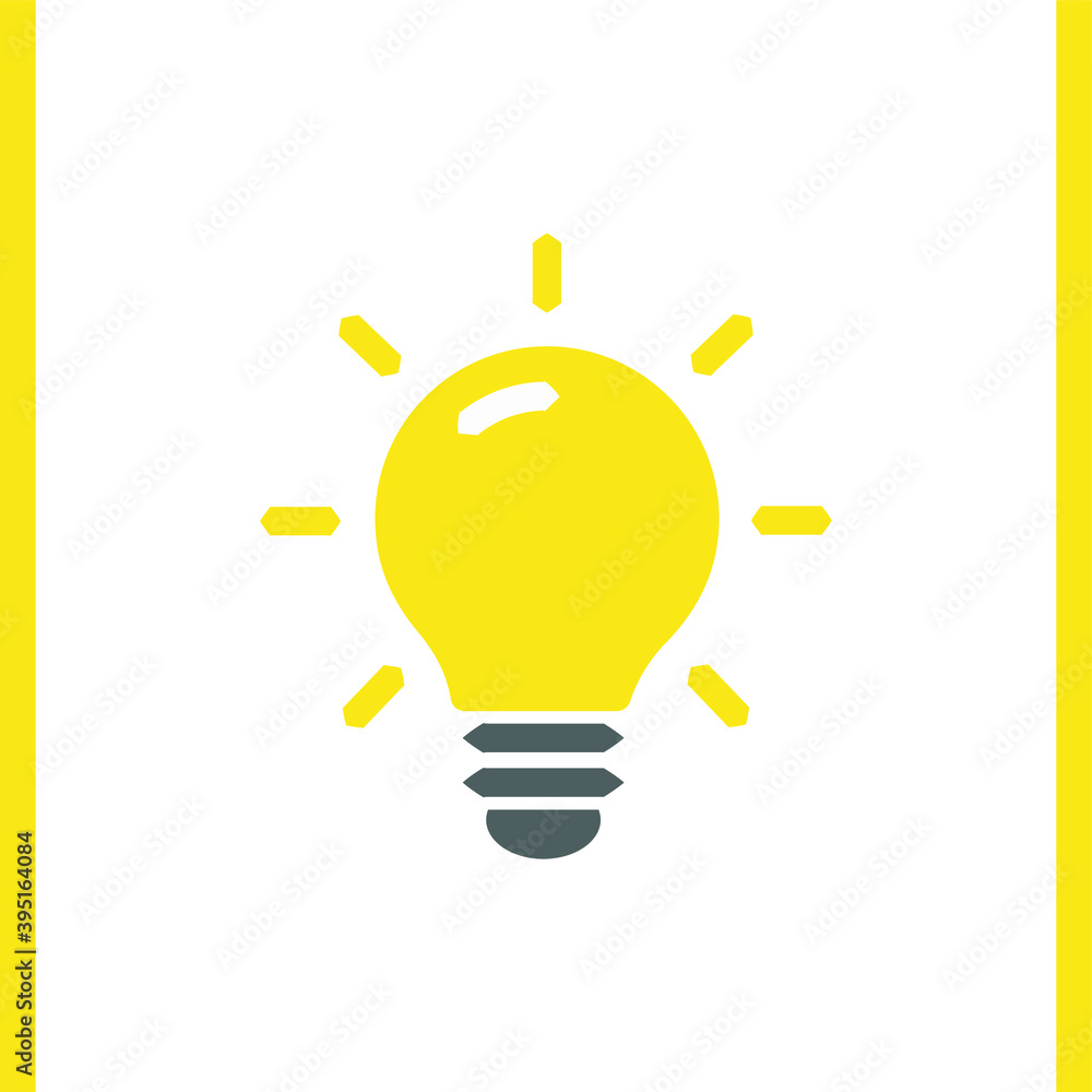 Light bulb icon. Concept of idea. Vector illustration. Light bulb icon. Concept of idea. Vector illustration.