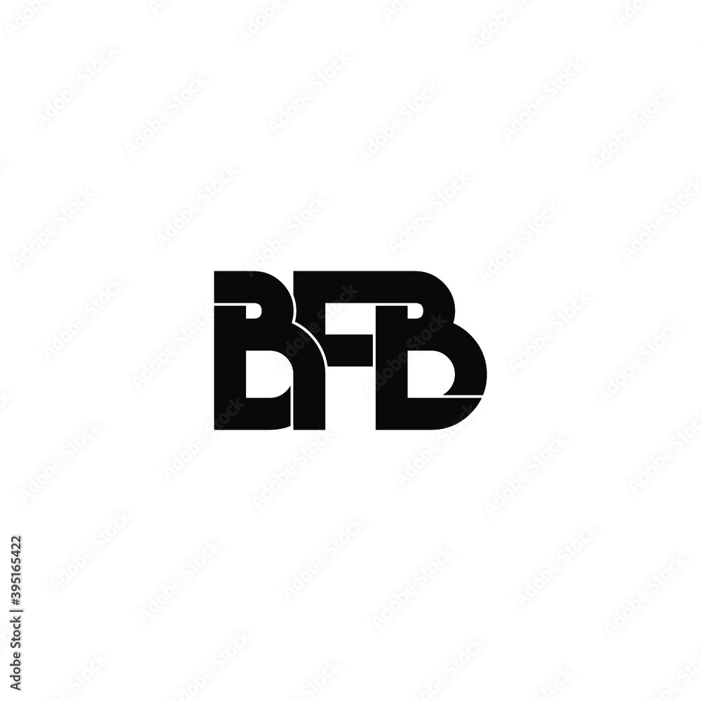 bfb letter original monogram logo design Stock Vector | Adobe Stock