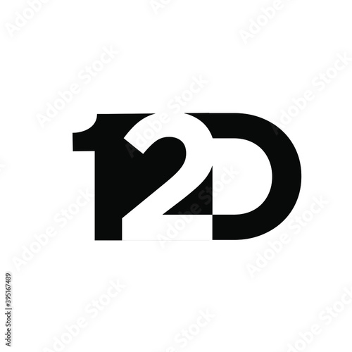 12d 12 d initial letter and number negative space logo vector icon design isolated background Free Download 12d 12 d initial letter and number negative space logo vector icon design isolated background - GFXLoad