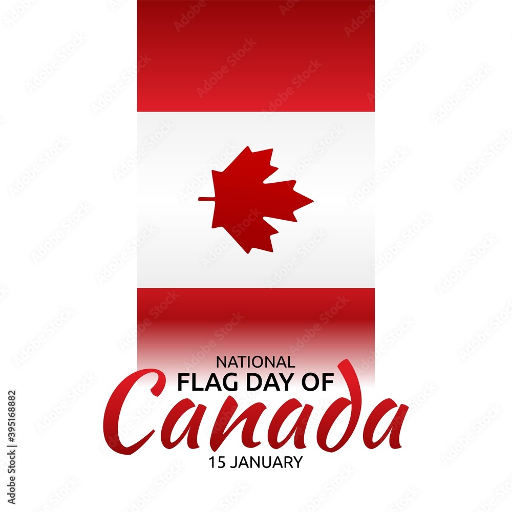 National Flag Day of Canada Vector Illustration. Suitable for greeting card poster and banner