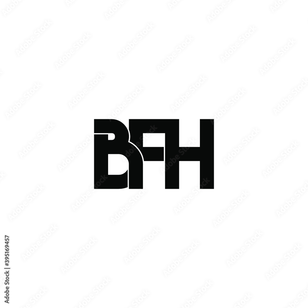bfh letter original monogram logo design bfh letter original monogram logo design