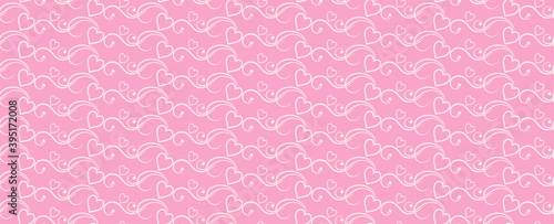 pink background with hearts