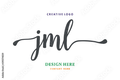 JML lettering logo is simple, easy to understand and authoritative