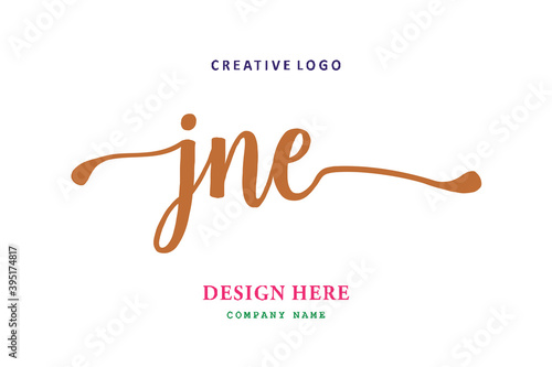 JNE lettering logo is simple, easy to understand and authoritative photo