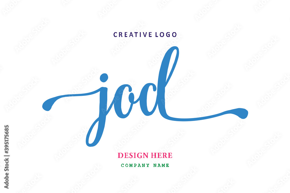 JOD lettering logo is simple, easy to understand and authoritative JOD lettering logo is simple, easy to understand and authoritative