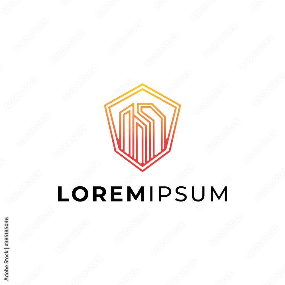Shield Building logo design Shield Building logo design