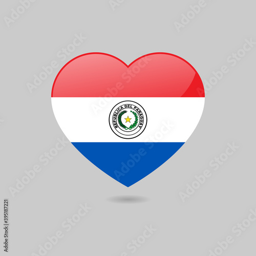 Vector Glossy Paraguay Flag Heart Free Download Vector Glossy Paraguay Flag Heart - GFXLoad