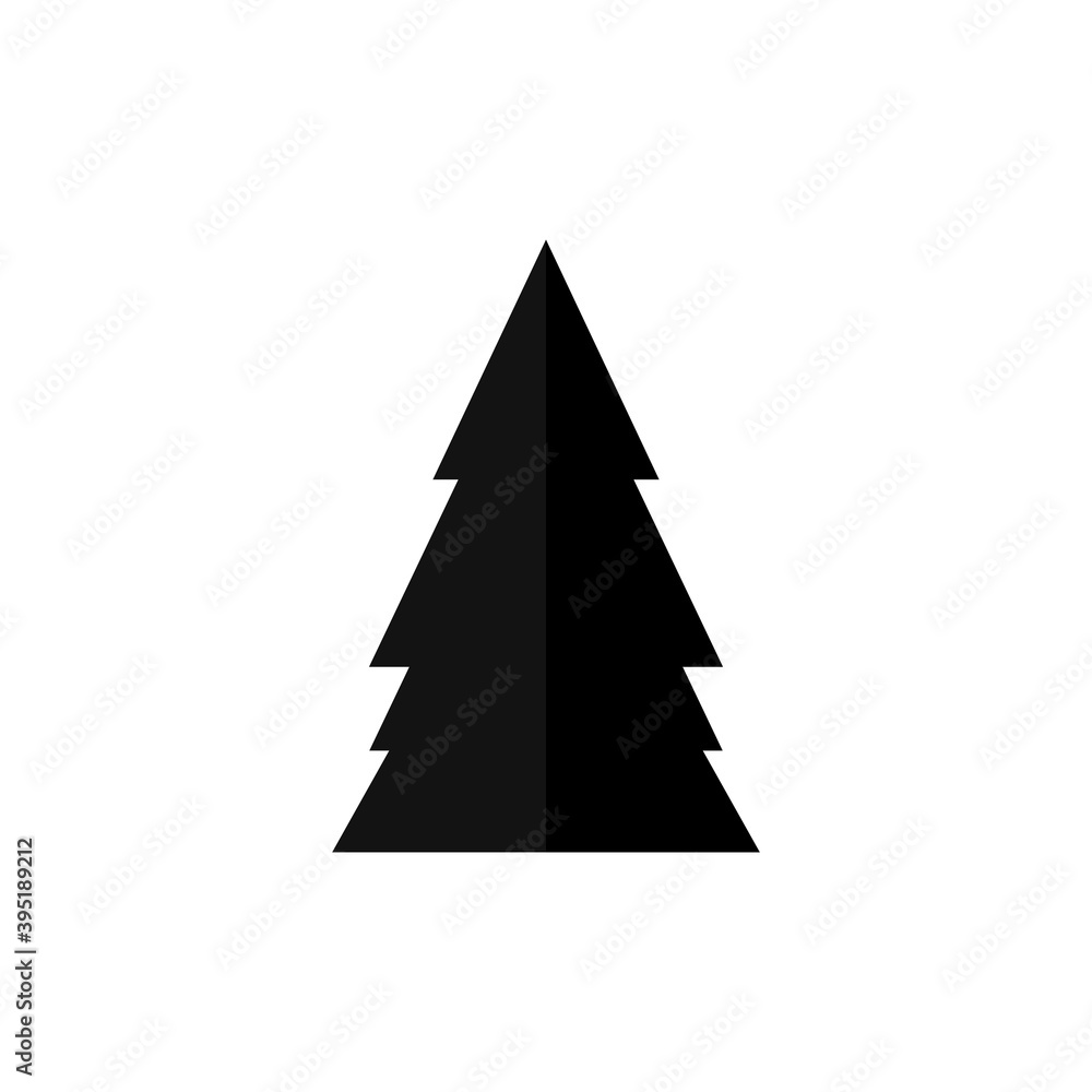 Christmas tree icon, isolated Xmas fir symbol, graphic design template, vector illustration Christmas tree icon, isolated Xmas fir symbol, graphic design template, vector illustration