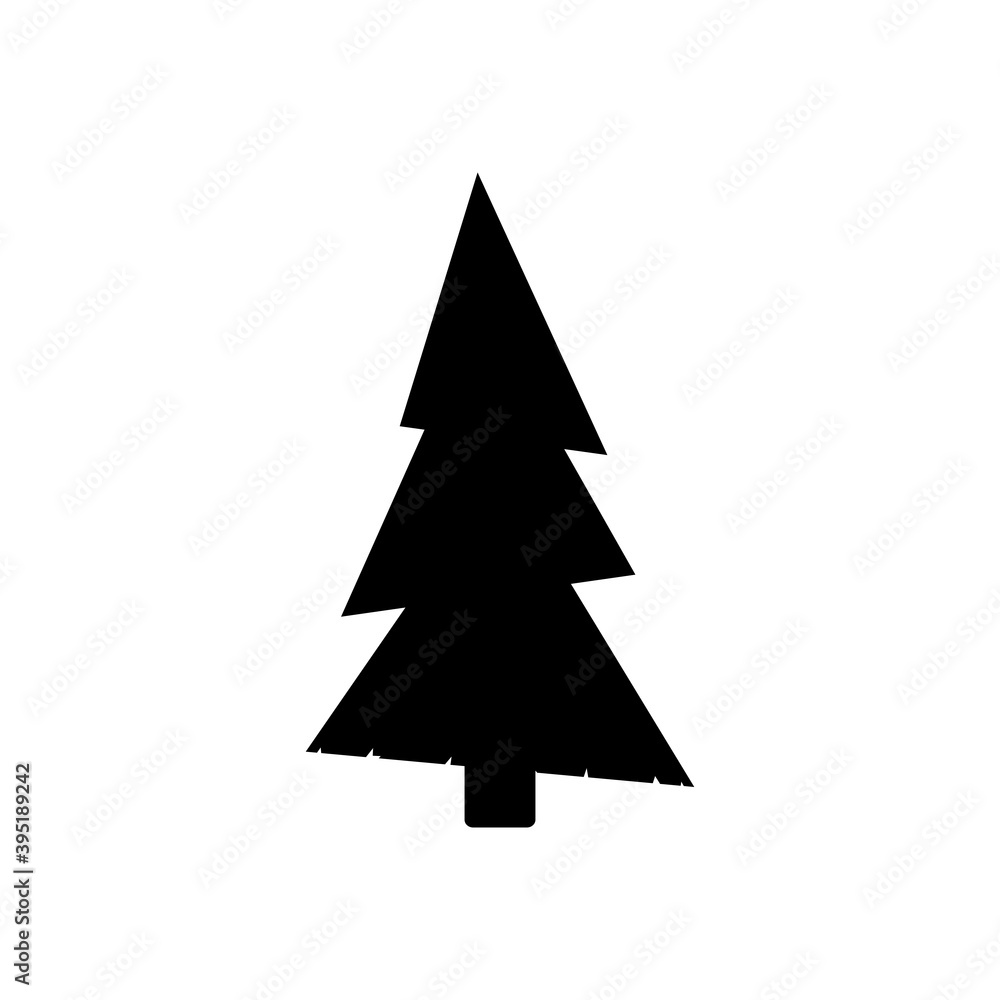 Christmas tree icon, isolated Xmas fir symbol, graphic design template, vector illustration Christmas tree icon, isolated Xmas fir symbol, graphic design template, vector illustration