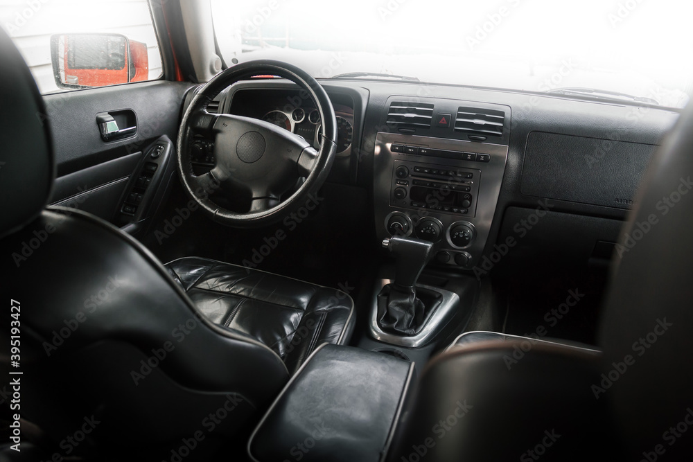The interior of the car The interior of the car
