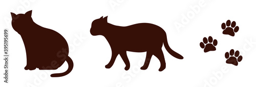 猫のシルエット