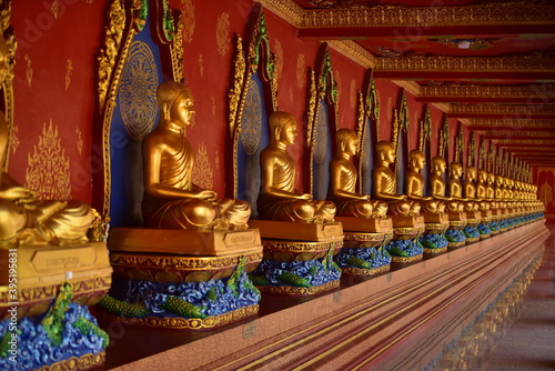 Temple and building Thai cultural arts in contemporary style