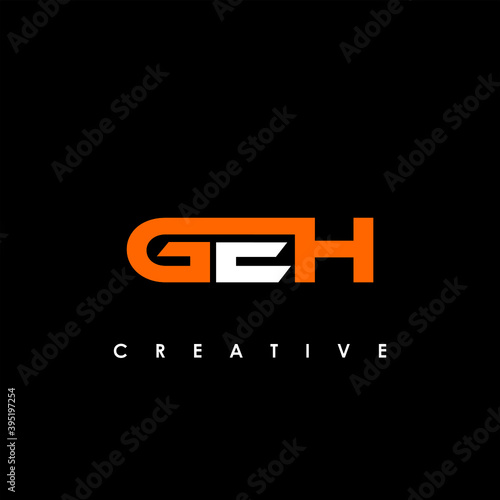GEH Letter Initial Logo Design Template Vector Illustration