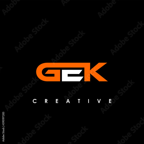 GEK Letter Initial Logo Design Template Vector Illustration
