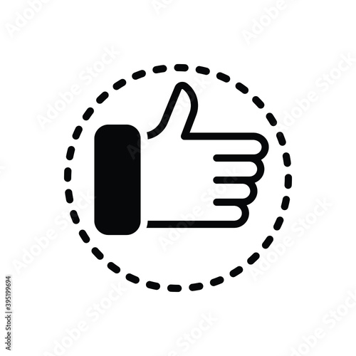 Black solid icon for totally