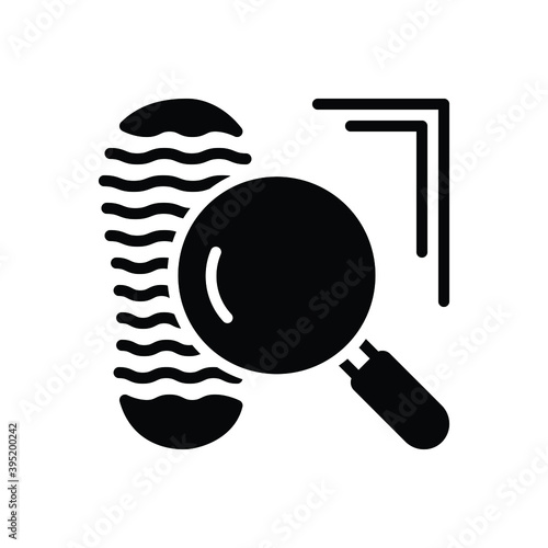 Black solid icon for clue