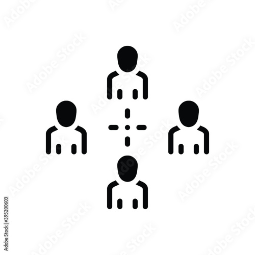 Black line icon for distant