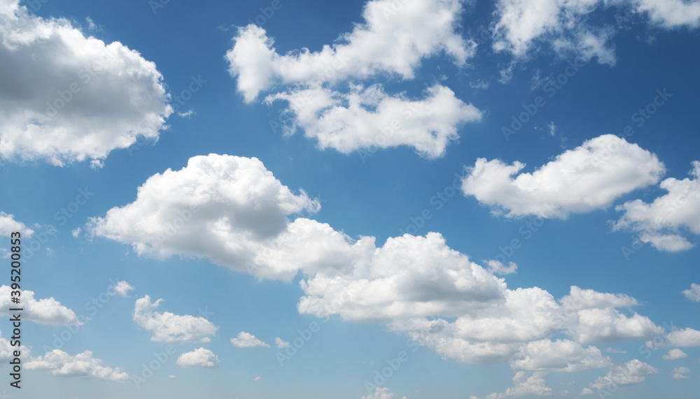 High altitude blue sky and white clouds background in sunny weather High altitude blue sky and white clouds background in sunny weather