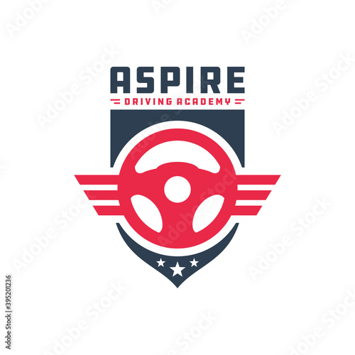 logo design of driving training car