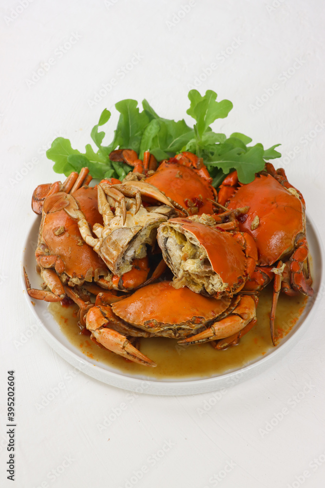 Kepiting asam manis. Crab in sweet and sour sauce. Kepiting asam manis. Crab in sweet and sour sauce.