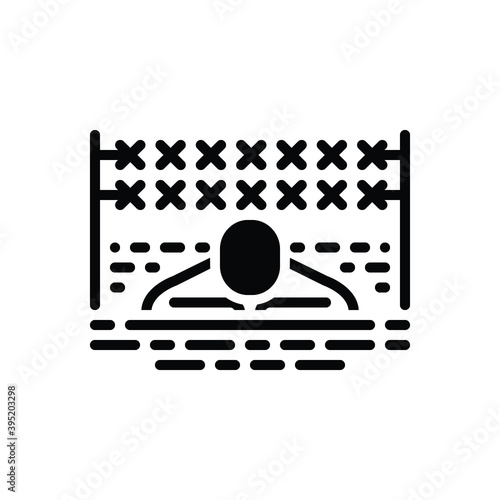 Black solid icon for tough