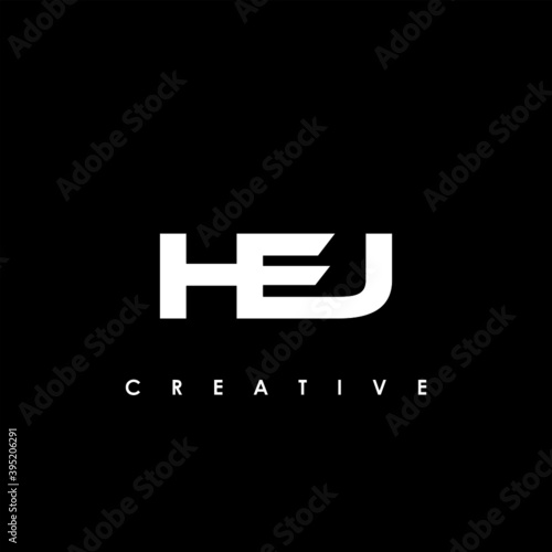 HEJ Letter Initial Logo Design Template Vector Illustration