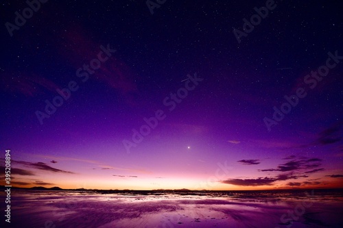 Dawn of Uyuni salt lake