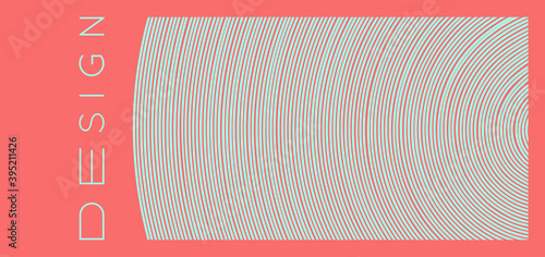 Abstract circular background with stripes. Cover design template. Can be used for advertising, marketing or presentation.