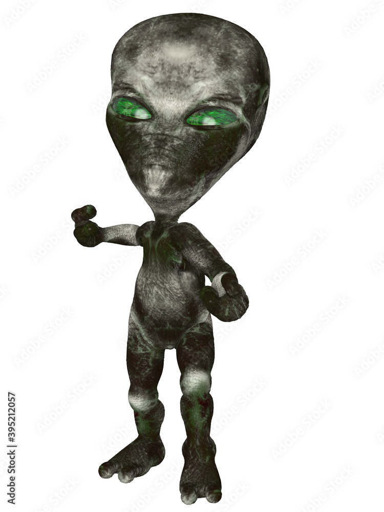 3d render of a toon alien 3d render of a toon alien