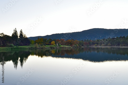 Vasona Lake & Reflection, Los Gatos, Santa Clara, California