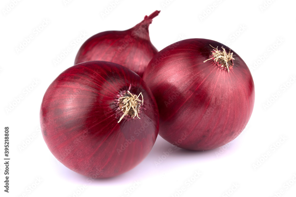 Red onion isolated on white background Red onion isolated on white background