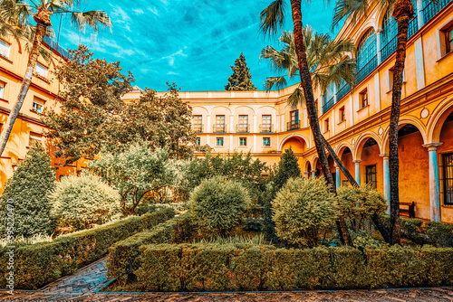  Panoramic view of inner patio- Garden of the Prince (Jardin del © BRIAN_KINNEY